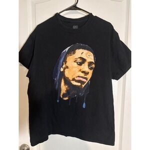 NBA YoungBoy T-Shirt Black Graphic Print Men's Size Large Hip Hop Rap Tour